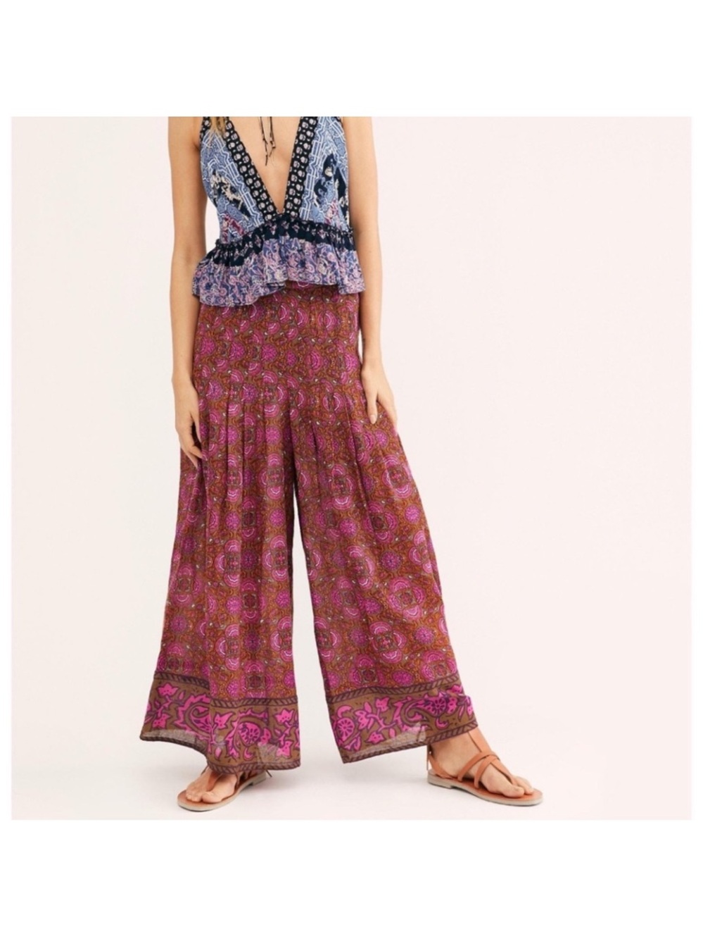 NWT Free People Run River Wide Leg Pants Size XS Retail $128